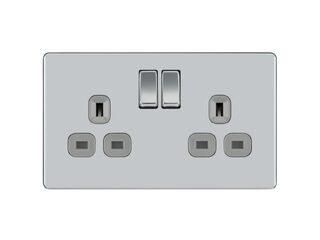 BG FPC22G-01 13A 2 GANG DOUBLE POLE SWITCHED SOCKET