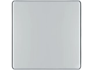BG FPC94-01 1 GANG BLANK PLATE SCREWLESS FLATPLATE POLISHED CHROME