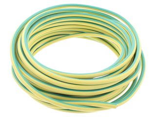 Pitacs EC348843 6491 x 10.0mm Green / Yellow Single Core Cable Pack - 10m