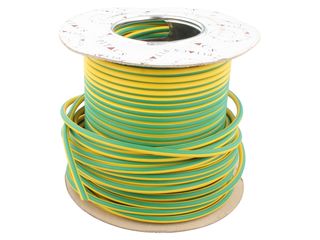 Pitacs EC347091 6491 x 10.0mm 1 Core Green / Yellow Cable - 50m