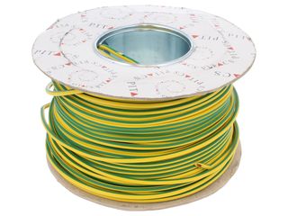 Pitacs EC340090 6491 x 4.0mm 1 Core Green / Yellow Cable - 100m