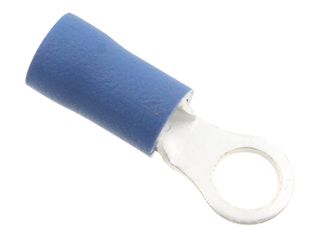UNICRIMP QBR4 4MM HOLE RING TERMINAL BAG OF 100 - BLUE