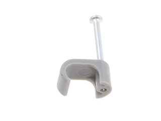 UNICRIMP QFC5 6 X 10MM 2-2.5MM TWIN & EARTH FLAT CLIPS - GREY