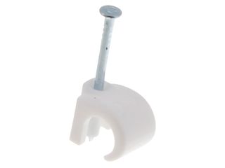 UNICRIMP QRC10 7-10MM ROUND CLIPS - WHITE - BOX OF 100