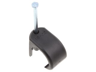 UNICRIMP QRC15 18-22MM ROUND CLIPS - BLACK - BOX OF 50