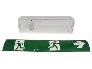 Kosnic EESN0105S65 Mulu IP65 LED BulkHead Emergency Exit Sign