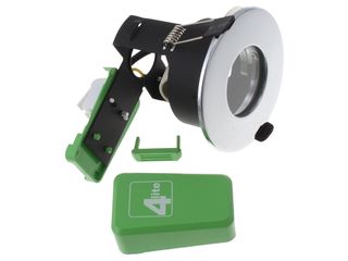 4LITE 4L1/2201 GU10 FIRE RATED DOWNLIGHT - CHROME