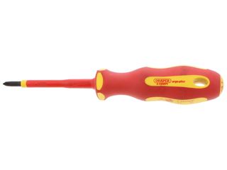 DRAPER 64429 ERGO PLUS VDE CROSS SLOT SCREWDRIVER PH1 X 80 MM