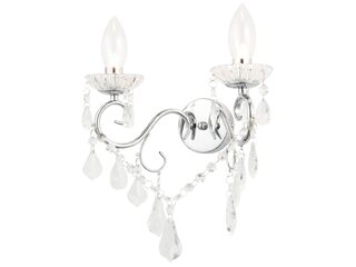 Forum SPA-20831-CHR Lighting Vela 2 Light Wall Light - Chrome