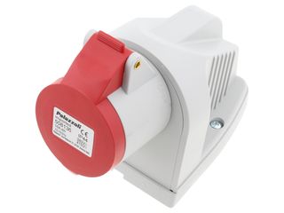 LEWDEN 508136 SURFACE ANGLED SOCKET 16A 4P 415V IP44