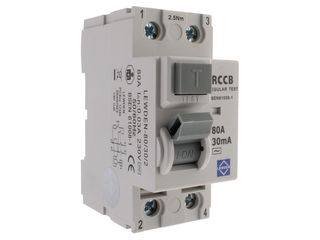 LEWDEN B80/30/2 80A 30MA 2P RCCB