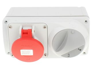 LEWDEN PM16/454136LW SURFACE INTERLOCKED SOCKET 16A 400V 3P+E 6H IP44