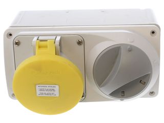 LEWDEN PM32/454224LW SURFACE INTERLOCKED SOCKET 32A 110V 2P+E 4H IP44