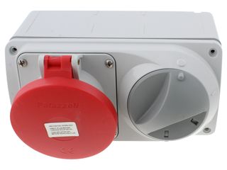 LEWDEN PM32/454246LW SURFACE INTERLOCKED SOCKET 32A 400V 3P+N+E 6H IP4