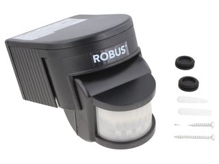 ROBUS R180 IP44 180 DEGREE MOTION DETECTOR - BLACK