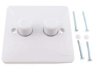 HAGER WMDR2/250R 2 GANG DIMMER 60-250W