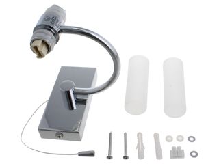 SPA CORVUS CHROME DOUBLE BATHROOM WALL LIGHT - 50W