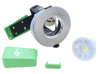 4LITE IP20 DOWNLIGHT WITH SMART GU10 - SATIN CHROME - 4L1/2215