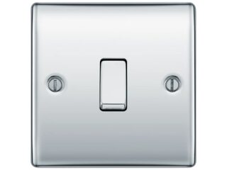 BG NPC13-01 INTERMEDIATE SWITCH 10AX 2 WAY POLISHED CHROME