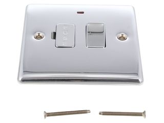 BG NPC52-01 POLISHED CHROME 13A FUSED CONNECTION UNIT SWITCHED WITH