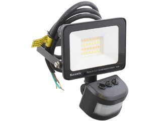 RHINE II, LED FLOOD LIGHT 10W WITH PIR SENSOR 4000K BLACK