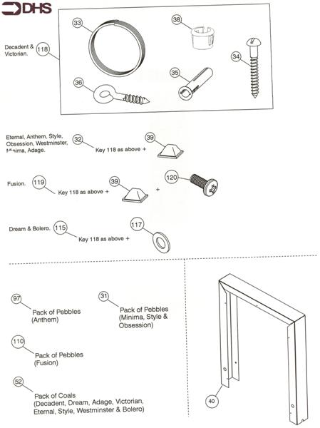 ACCESSORY PACKS, SPACERS AND F logo