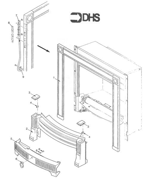 FIRE SURROUND/FENDER ASSY logo