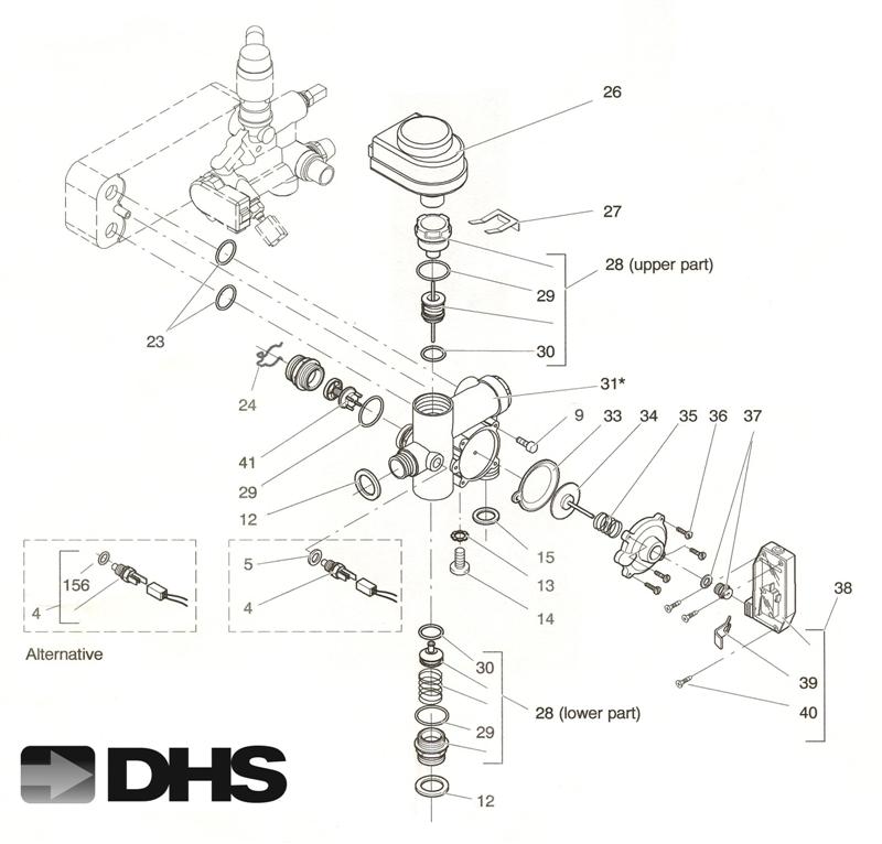 C H FLOW ASSY & 3 WAY DIVERTER logo
