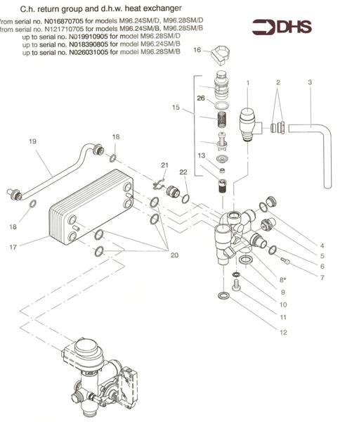 D H W HEAT EXCHANGER ASSY 2 logo