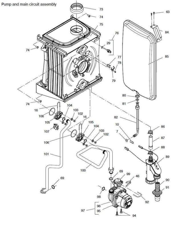 PUMP, MAIN CIRCUIT logo