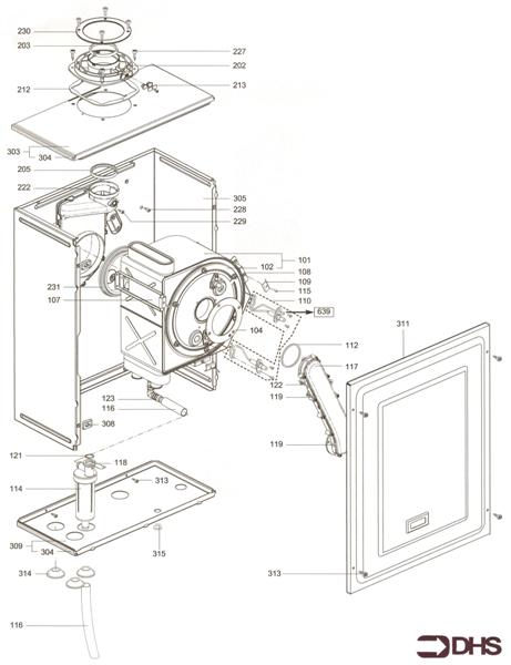 BURNER - FAN ASSY - SEALED CAS logo