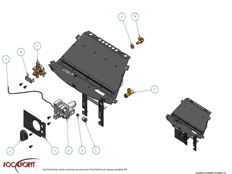 BURNER TRAY ASSEMBLY logo