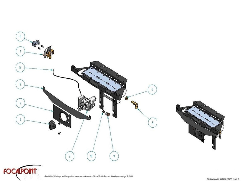 BURNER TRAY ASSEMBLY logo