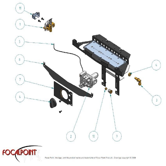 BURNER TRAY ASSEMBLY logo