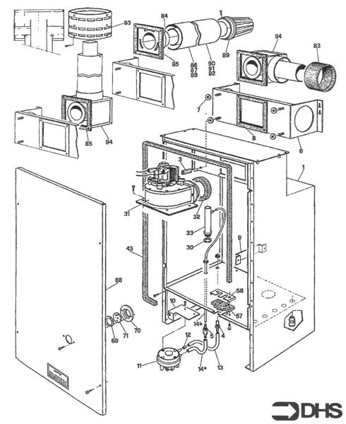 ROOM SEALED COMPARTMENT & FLUE logo