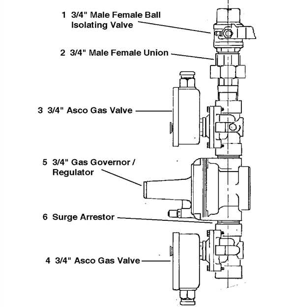 GAS TRAIN NAT GAS AUTO 1980/90 logo
