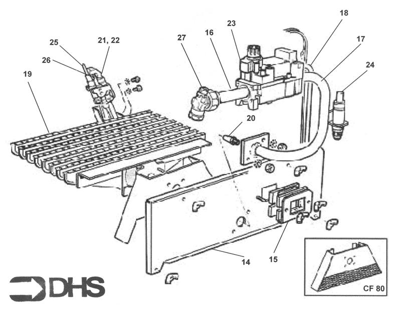 BURNER ASSY- HONEYWELL CONTROL logo