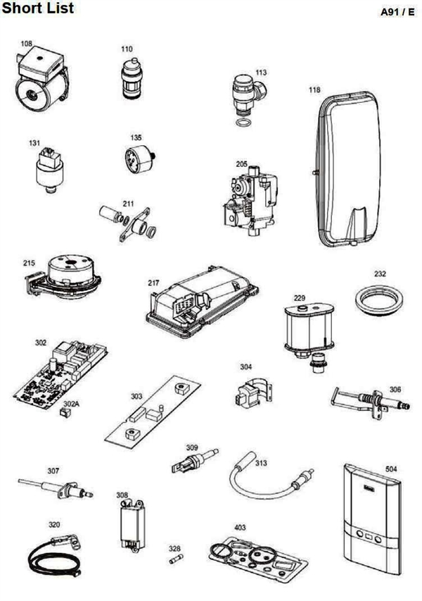 SHORT PARTS LIST logo