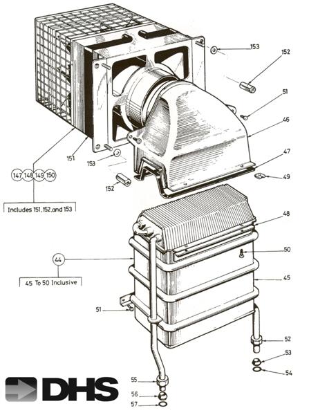 HEAT EXCHANGER & FLUE ASSEMBLY logo