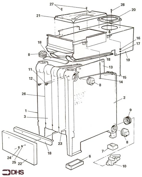 WATERWAY/ FLUEHOOD ASSY logo