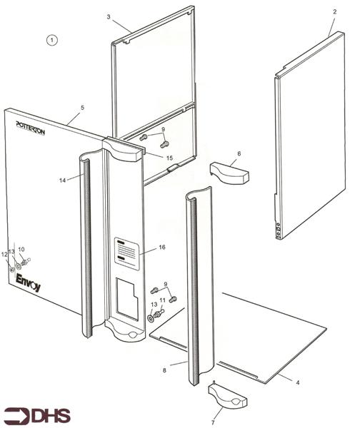 Exploded Diagram for OUTER CASING ASSY