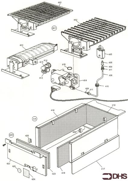 BURNER/ COMB. & GAS ASSY logo