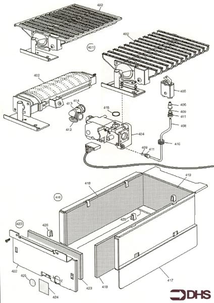 BURNER/ COMB. & GAS ASSY logo