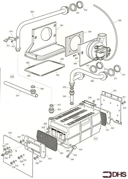 HEAT EXCH AND FLUEHOOD ASSY logo