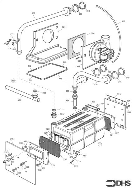 HEAT EXCH AND FLUEHOOD ASSY logo