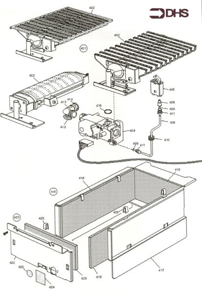 BURNER, COMB CHAMBER AND GAS A logo