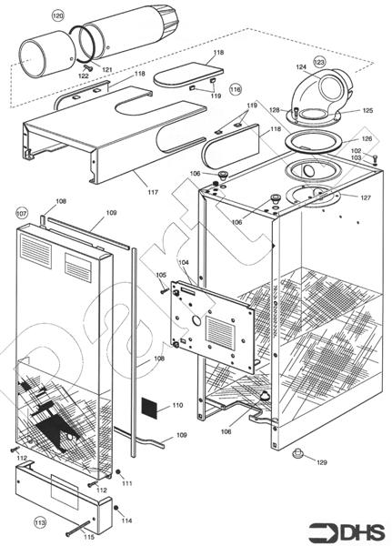 CASING AND FLUE ASSY logo