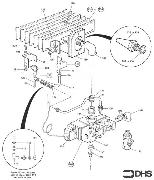 GAS CONTROL - BURNER ASSY logo