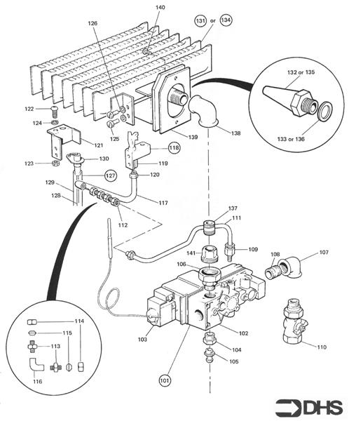 GAS CONTROL - BURNER ASSY logo