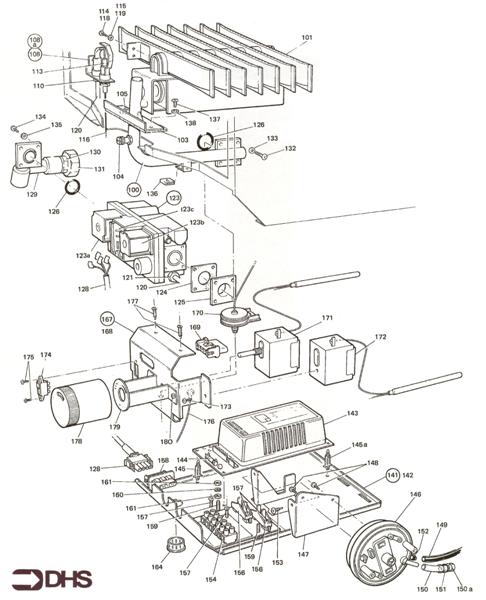 GAS AND CONTROLS TRAY ASSY logo